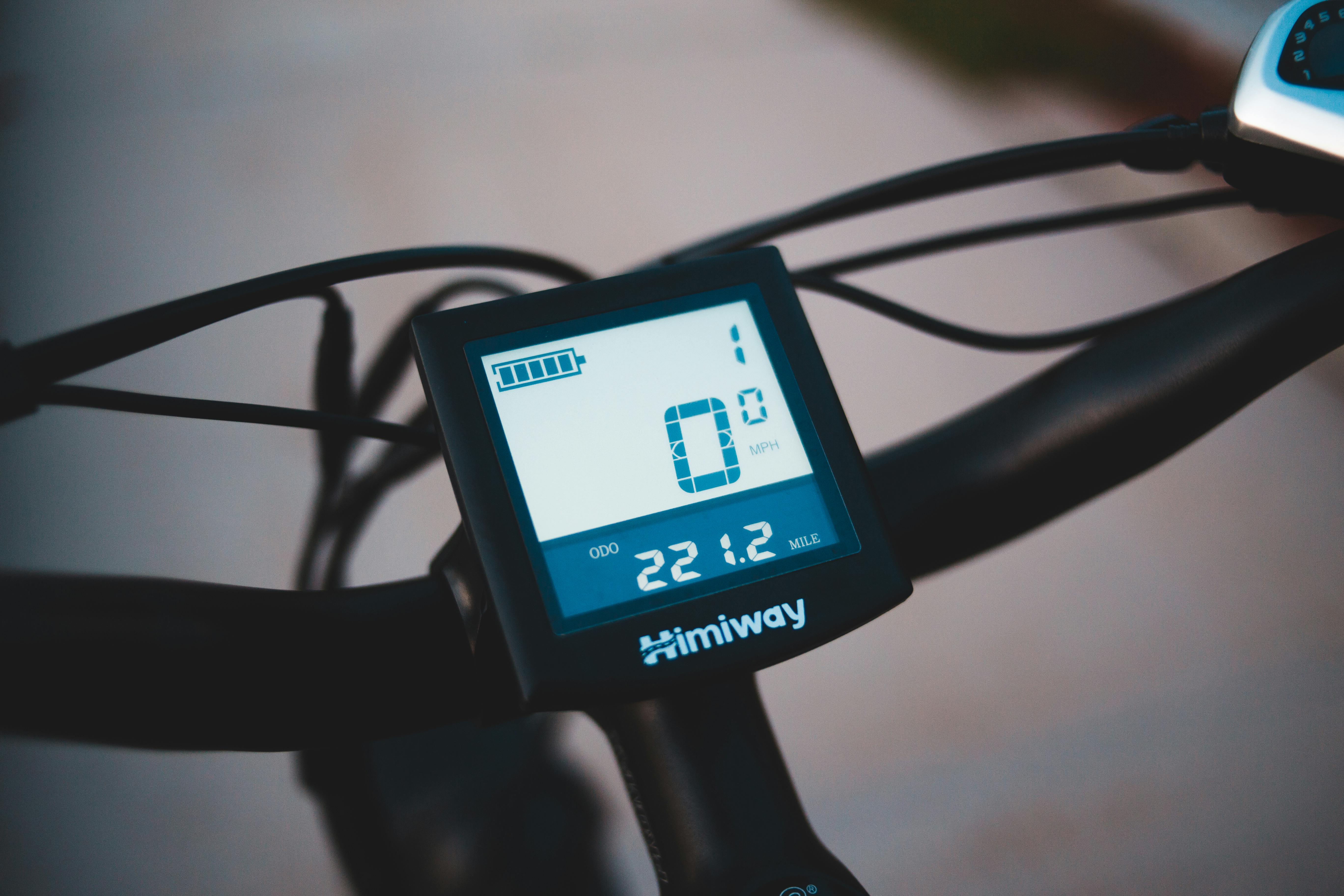 LCD screen on bicycle