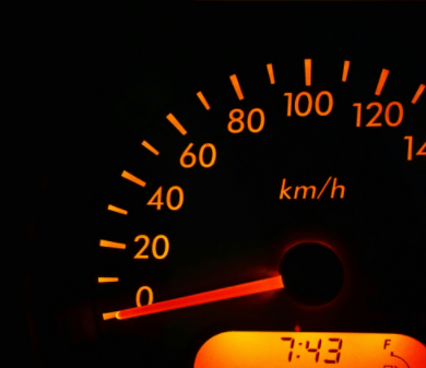 Display screen on the dashboard
